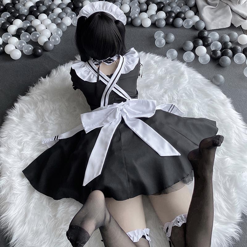 Cute Maid Dress Women Sexy Lingerie Girls Servant Uniform Ladies Cosplay Outfit Anime Skivvy Role Play Costumes Lolita Clothes