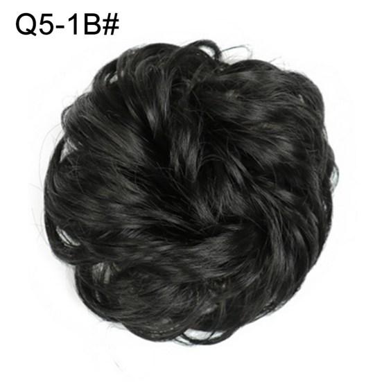 Women Hair Bun Ponytail Extension Wavy Curly Messy Chignon Hairpiece Scrunchie