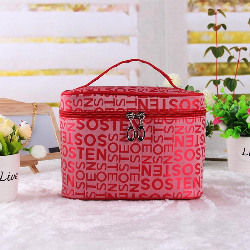 Stylish Sweet Large Capacity Cosmetic Bag Travel Storage Box For Home Use In Multiple Colors