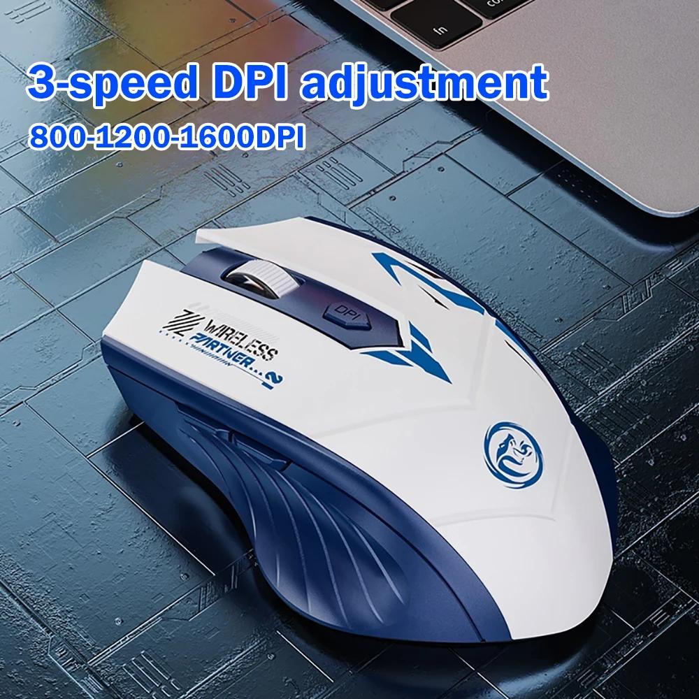 Bluetooth 5.4 Mouse Dual-Mode 2.4G Wireless Mouse 6 Buttons Gaming Mice Rechargeable Mouse 1600 DPI For PC Laptop Macbook