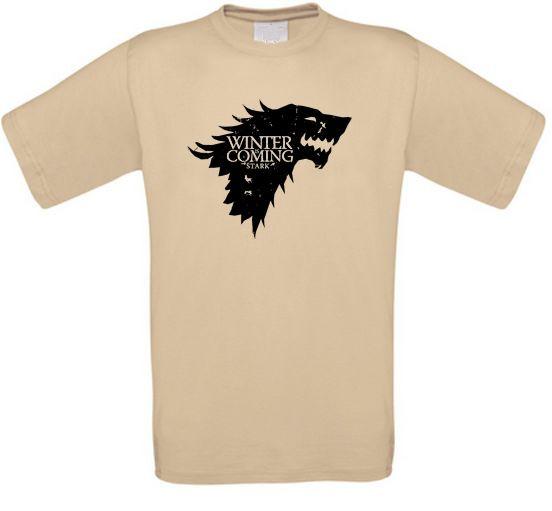 Winter is Coming House Stark Winterfur GoT Series Cult T-Shirt All Sizes XL