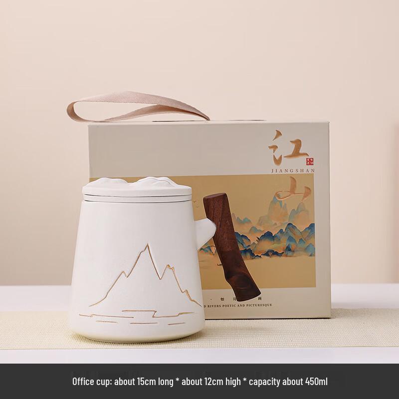 Elegant Thousand Miles Ceramic Art Mug Gift Set