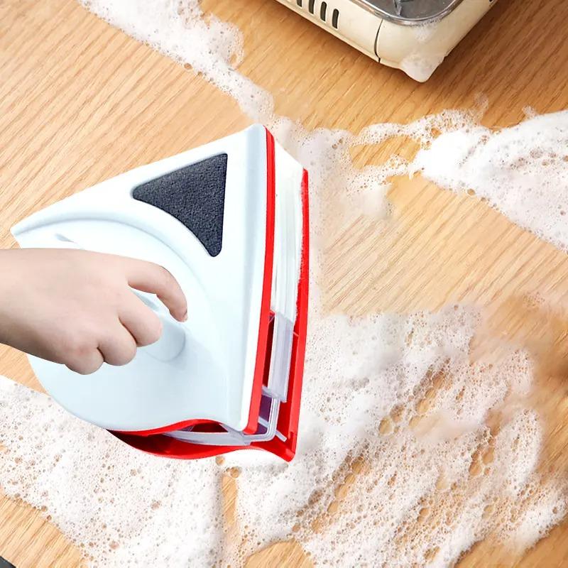 Double-sided Magnetic Glass Cleaning Brush with Strong Magnet for Home High-rise Window Cleaning - Easy To Use and Clean
