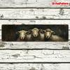 1pc Vintage Three Sheep Metal Tin Sign, Rustic Farmhouse Wall Art, Retro Indoor Outdoor Plaque for Home Garage Garden Decor