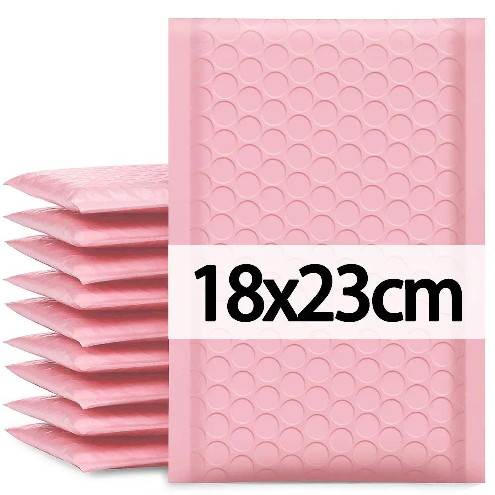 

100/10Pcs Pink Bubble Envelopes Bag Waterproof Foam Adhesive Self Seal Packing Bag Mailers Shipping Envelope Storage Organizer 10pcs