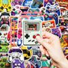 50 New Cartoon Hand-painted Various Game Controller Game Console Graffiti Stickers Decorative Water Cup Computer Refrigerator