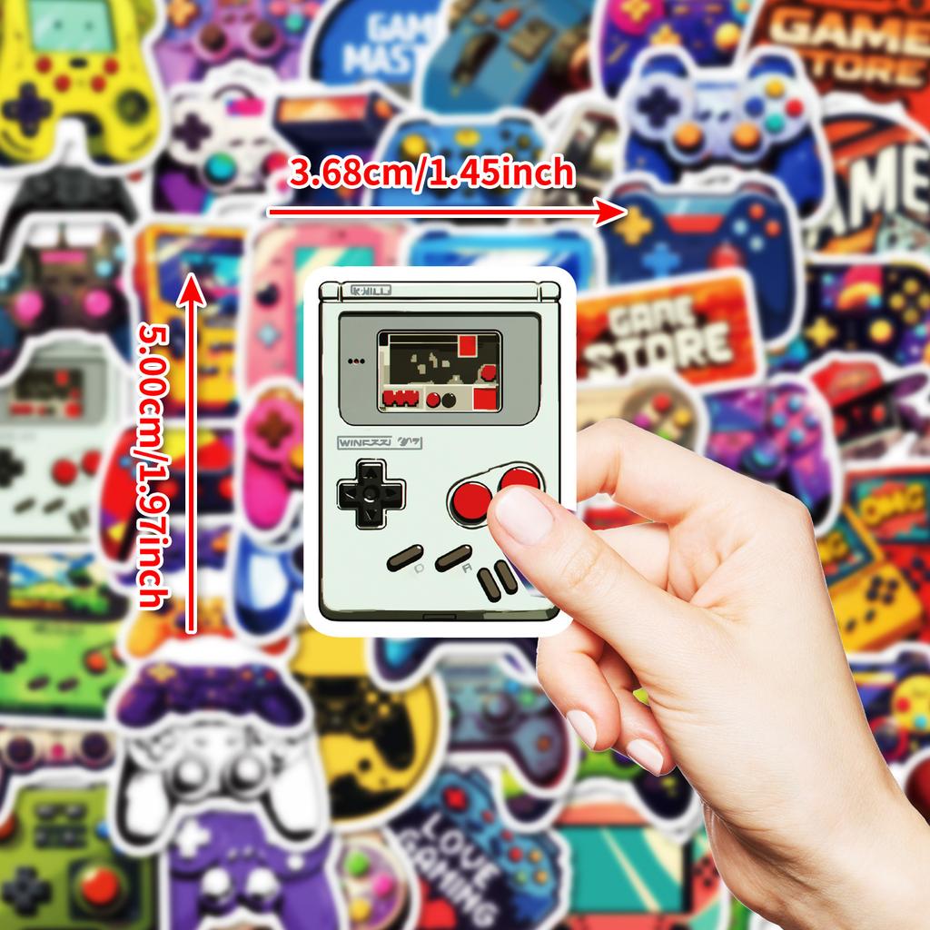50 New Cartoon Hand-painted Various Game Controller Game Console Graffiti Stickers Decorative Water Cup Computer Refrigerator