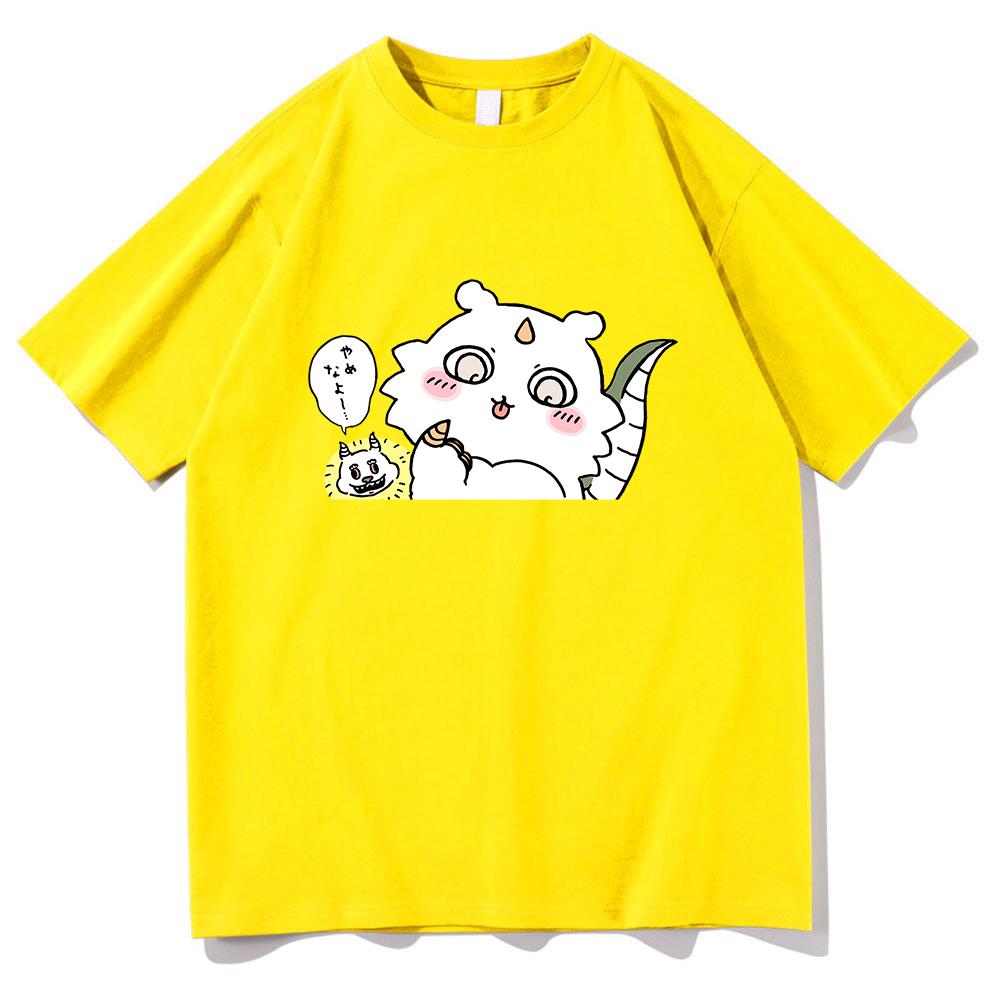 Chiikawa T Shirt Unisex  Harajuku Aesthetic Graphic Kawaii Tshirt Unisex Summer Cartoon Casual Oversize Sand Cotton Tee Shirt Korea