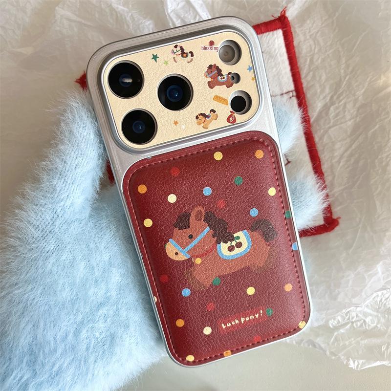 

Colorful Polka Dot Horse iPhone 15/14/17/16 Pro Max Drop-Proof Case iPhone 17 Pro