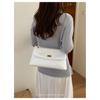 IELGY White Chain Small Square Bag Shoulder Armpit Bag