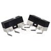 Bent-Leg Micro Switch, Right-Angle, 1.6 Post, 8.3 Exposed, 3.5 Pin, 12.8x5.7x6.3H, Knobless with Positioning