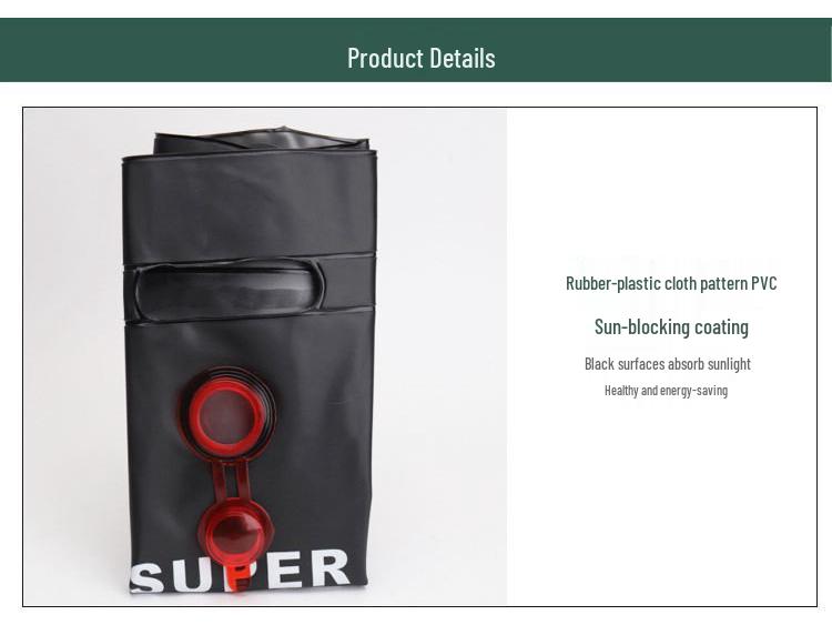 20L Folding Shower Bag for Camping and Outdoor Toiletries