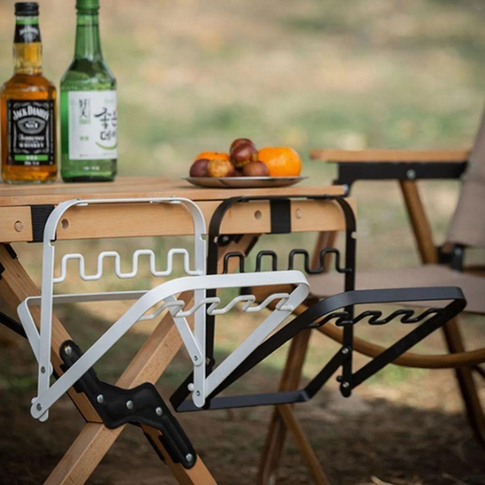 Hangable Garbage Pouch Bracket Foldable Kitchen Rubbish Holder Trash Bag Hanger  for Waste Can Bag