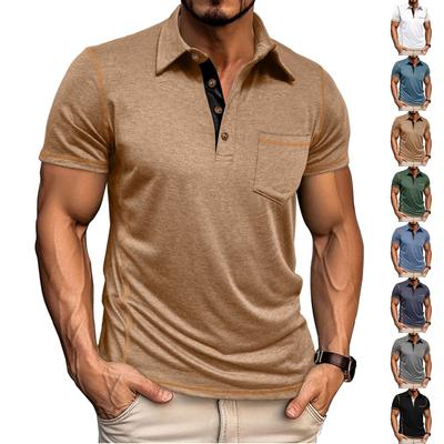 Men's Casual Button-Down Collar Short-Sleeve Shirt