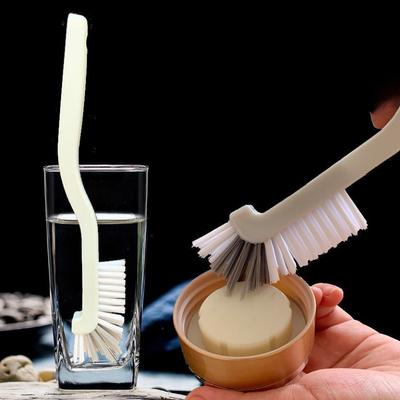 Langstieliger Wasserbecher Reinigungs-Babyflaschenwaschbürste Kleine Bürste zum Entfernen von Teeflecken ohne blinde Ecken