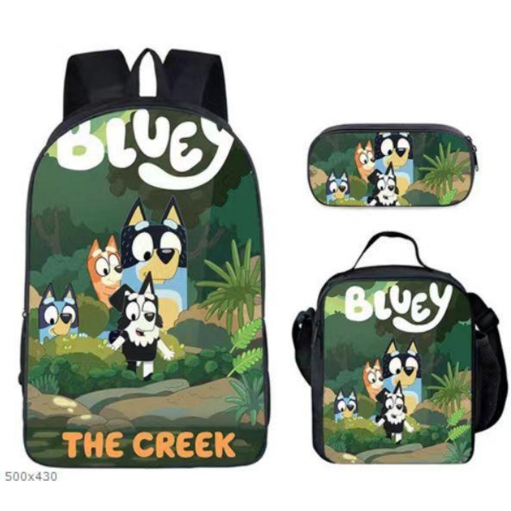 New Bloy Dog Cartoon Elementary School Bag Pencil Bag Pattern Diversified Backpack