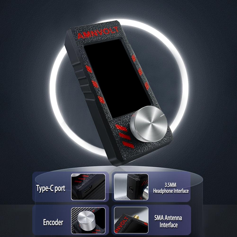 Upgraded V3S AMNVOLT Mini SI4732 DSP Radio Receiver FM AM SSB LSB USB Full Band Pocket Radio with Hi-Z Headphone Amplifier