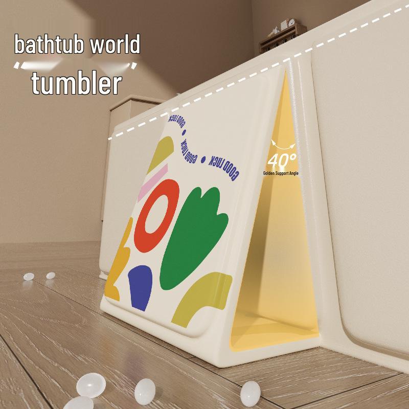 Jiami Faltbare Babybadewanne: Große Größe für Alter 0-5, Sitzen und Liegen Neugeborenen Integriertes Design