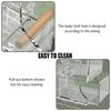 With Bottom Drawer Parrot Feeder Transparent Food Container  All Size Birds