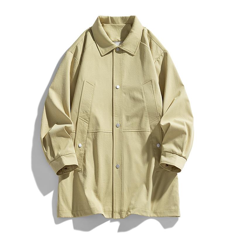 

Тонкая куртка большого размера, ветрозащитная классическая с капюшоном L дубильная кора