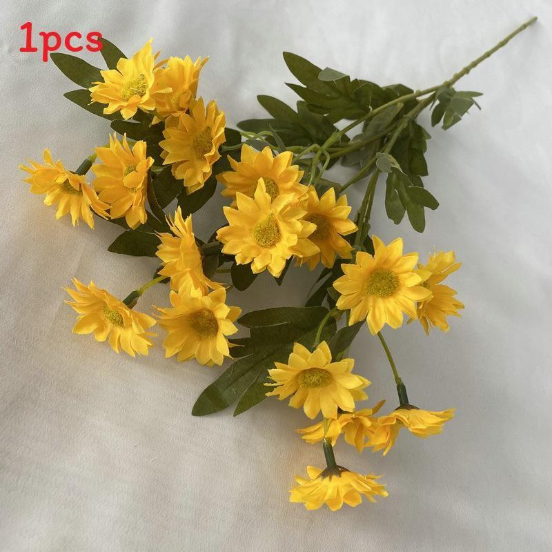 Stem Silk Long Chamomile Flowers For Home Arrangement Wedding Gift Props
