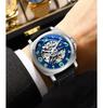 Men Automatic Skeleton Watch Large Dial Mechanical Luminous Fashion Wristwatch