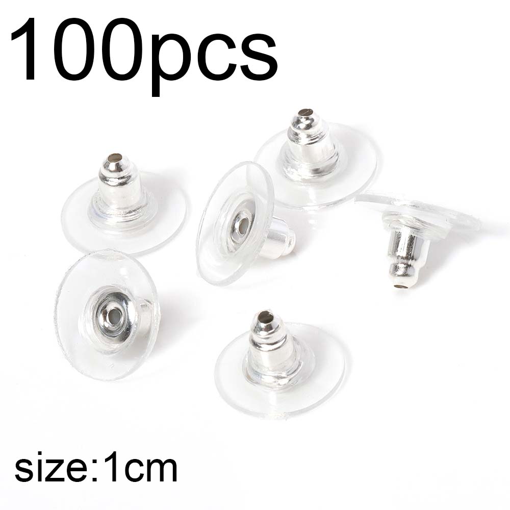 50pcs-1000pcs Soft Silicone Rubber Earring Back Stopper for Stud Earrings DIY Earring Findings Accessories Bullet Tube Ear Plugs