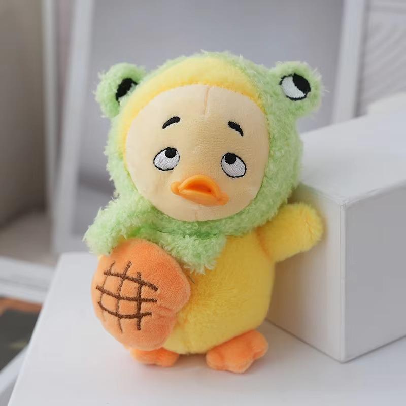 1 llavero de peluche con colgante pequeño de patito, llavero de muñeca, juguetes, bolsas, fundas para teléfono, decoraciones colgantes, regalo de cumpleaños