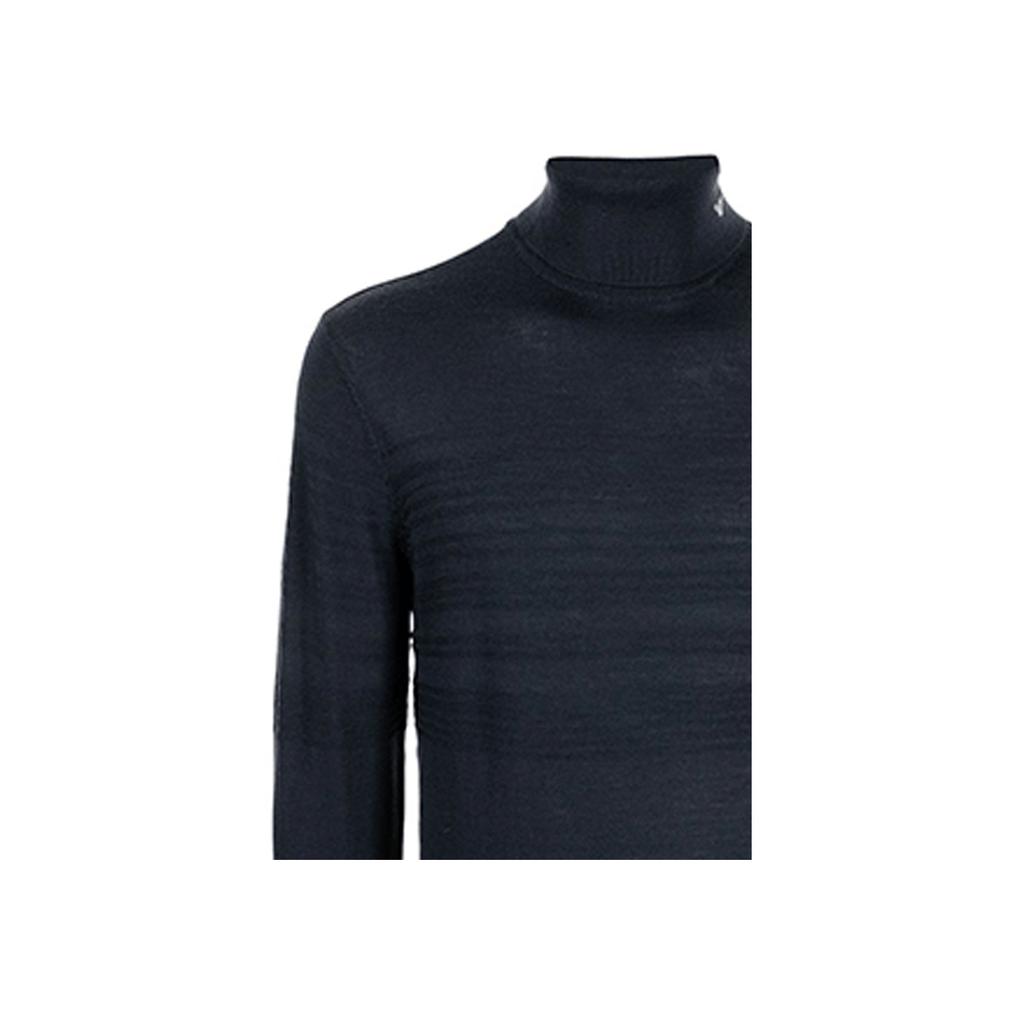 Emporio Armani High Neck Sweater With Stripe Details Men sweater Blue 6K1MXG-1MXTZ-0931