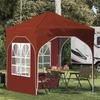 Pop Up Party Tent 192 X 192 X 245 Cm Terracotta