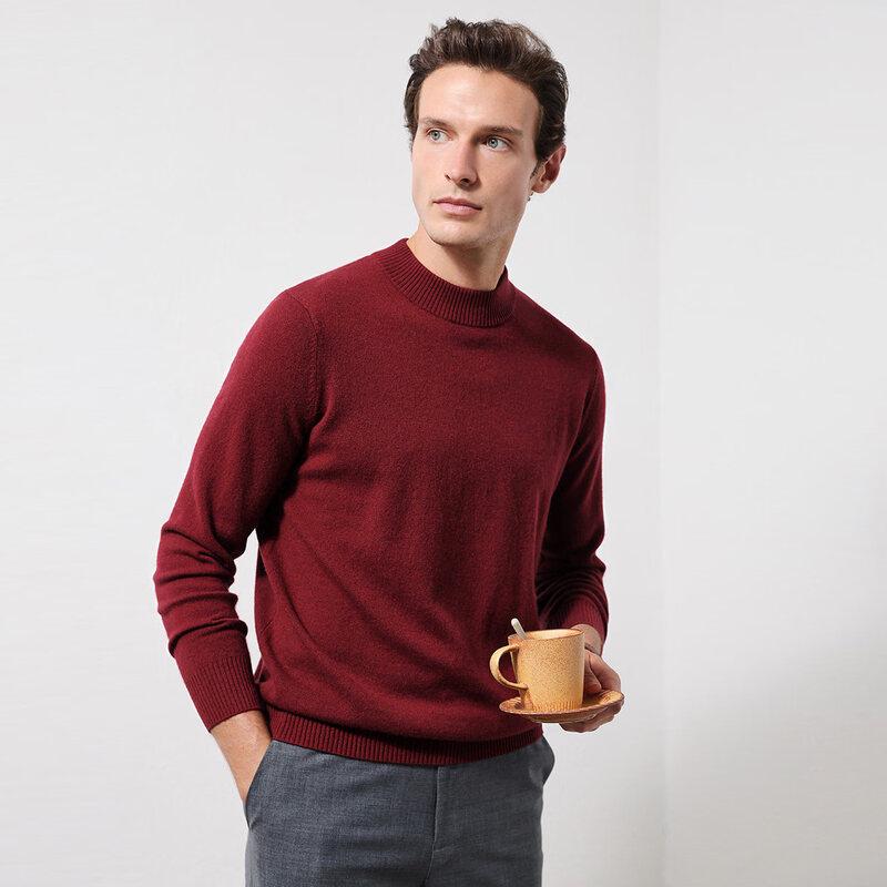 Zhaojun Men s 100% Cashmere Blend Mock Neck Sweater XL