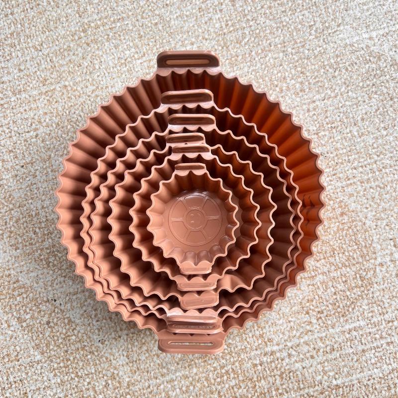 

Air Fryer Silicone Tray Baking Mat Fried Basket Liner Pot Holder Grill Pan Replacement Bakeware Pizza Pan For Healthy Cooking