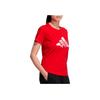 Adidas Cny Series Sports Theme Printed American Vintage Crew Neck Short Sleeve T-Shirt Women Tops Light-Crimson GP0706