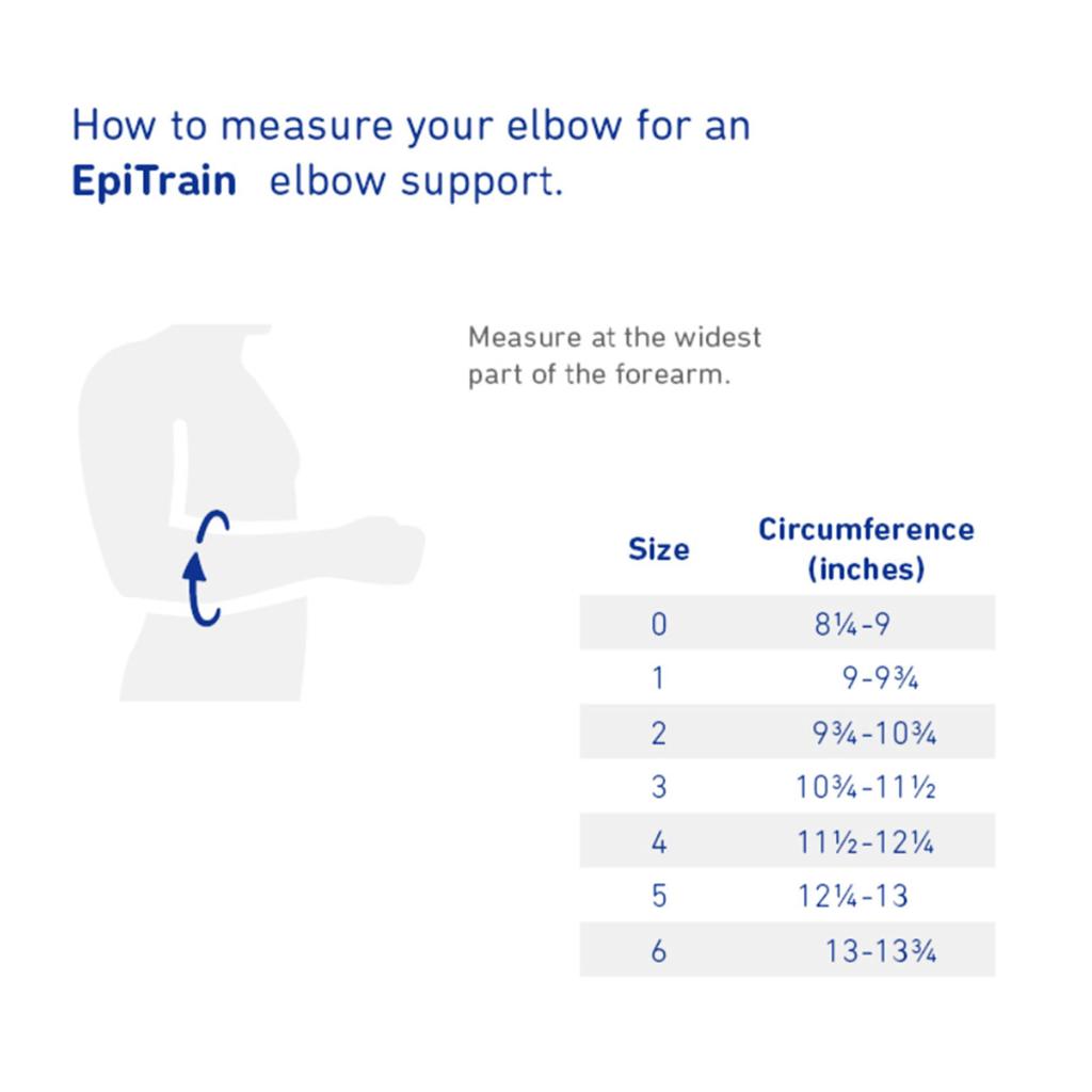 Bauerfeind EpiTrain New Version Elbow Made In General Medical Stabilizes the Elbow Joint with Two Silicone Pads On the Inside and Outside of the Elbow