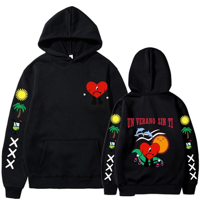 Un Verano Sin Ti Mikina Pánské Ženy Móda Bad Bunny Mikiny Dětské Hip Hop Mikiny Mikiny Mikiny s dlouhým rukávem Mikina s kapucí Dívčí kabáty