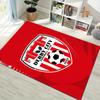 Romania National Football Team Shield Rug Red Blue Yellow Diagonal Stripe Soft Carpet for Supporters