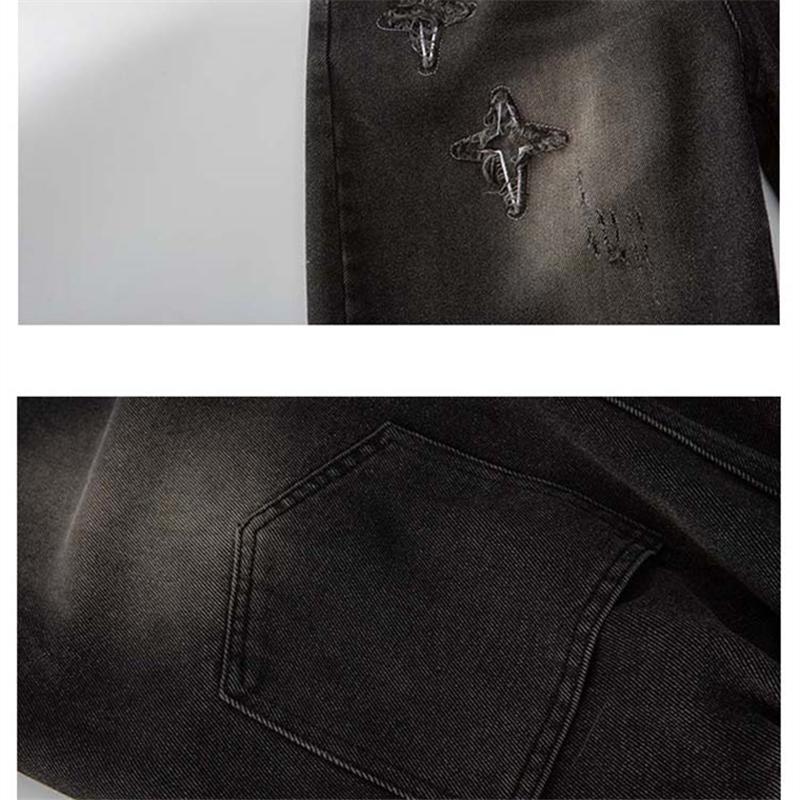 Arrivo Estivo Moda Ragazzi Pantaloncini di Jeans con Fantasia a Stelle Jeans Corti Casual per Bambini Bambini 5-14 Anni