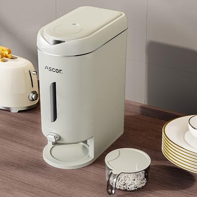 5Kg Automatic Rice Dispenser Insect-Proof Pet Food Rice Organizer Moisture-Proof Sealed Grain Cereal Dispenser Large Capacity