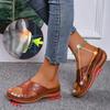 Retro sandále Žena leto 2022 Klin Pohodlné papuče Platforma Mäkká Hrubá podrážka Ortopedické Prémiové Dámske Tobogány Outdoor