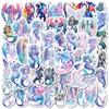 50 Mermaid Angel Holographic Graffiti Dream Stickers Water Cup Luggage Decorative Stickers Waterproof Creative Stickers