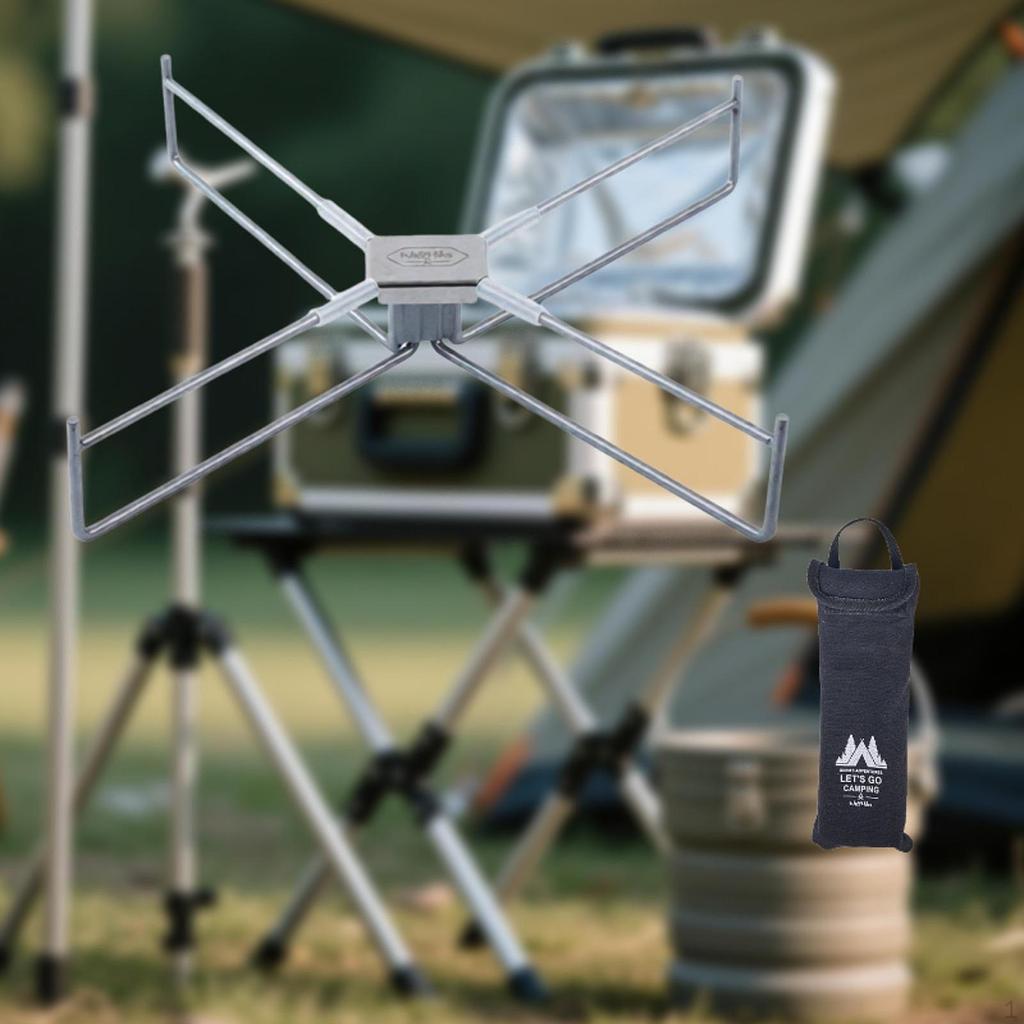 Foldable Cooler Stand Storage Bin Ice Bucket Holder for Travel Cooking BBQ