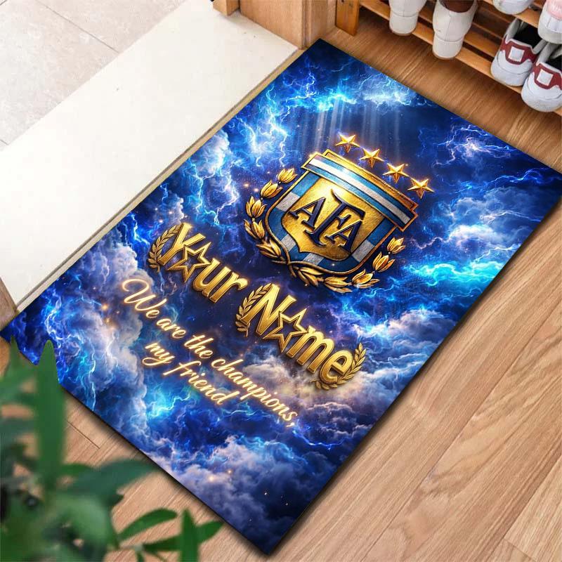 Argentina Champions Custom Name Carpet Rug For Living Room Bedroom Home Sofa Decoration Kids Play Nonslip Floor Mat