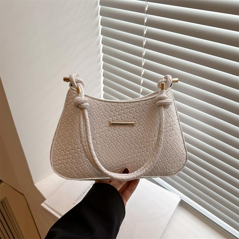 

Spring and summer new casual crescent bags are popular today, large-capacity fashion personalized shoulder underarm bags, messenger bags белый