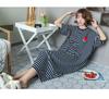 Popular Summer Milk Silk Cartoon Nightdress for Women - Short Sleeve, Loose Fit, Ideal for Students