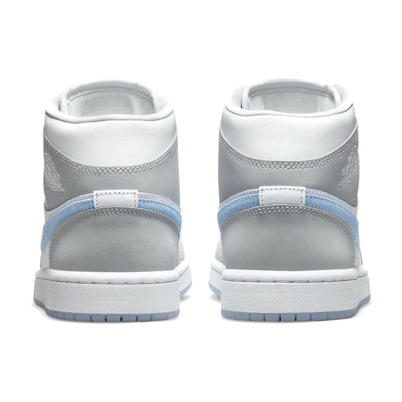 Air Jordan 1 Mid 'Wolf Grey Aluminum' Women's Jordan BQ6472-105