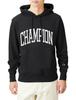 Champion Long Sleeve Fleece Hoodie with College Font Size Men's Print, Navy, M, C8-W129Z