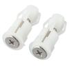 Toilet Seat Top Fix Screws Nut Covers Kit Replacement for WC Toilet Pan Mounting Compatible with Most Standard Seats