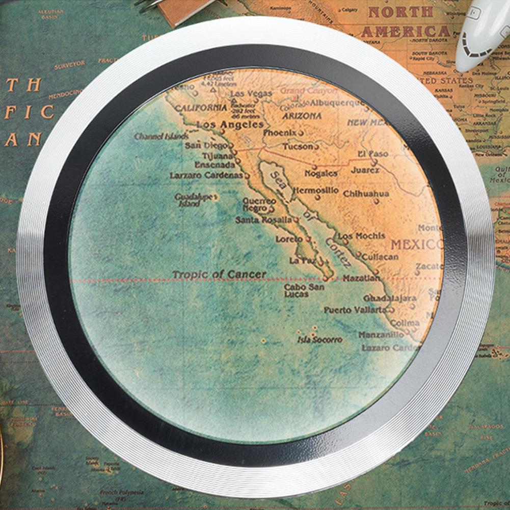 

Illumination Paperweight Magnifier Dome Desktop Magnifying Glass 70mm Optical Glass Lens Reading Magnifier for Map Coin China Mainland
