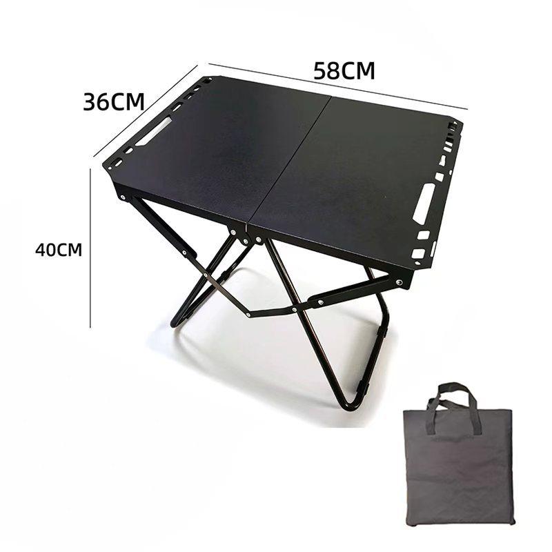 Adjustable Portable Folding Camping Table - Lightweight, Small, Quick Deploy BBQ/Tea Table for Outdoors