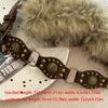 Personality PU Leather Leather Fur Belt Spicy Girl Style Faux Fur Belt Korean Style Versatile Y2K Waistband Female/Girls